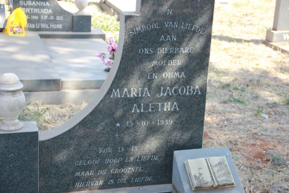 GREYLING Frederik Johannes 1938-1980 &amp; Maria Jacoba 1939-