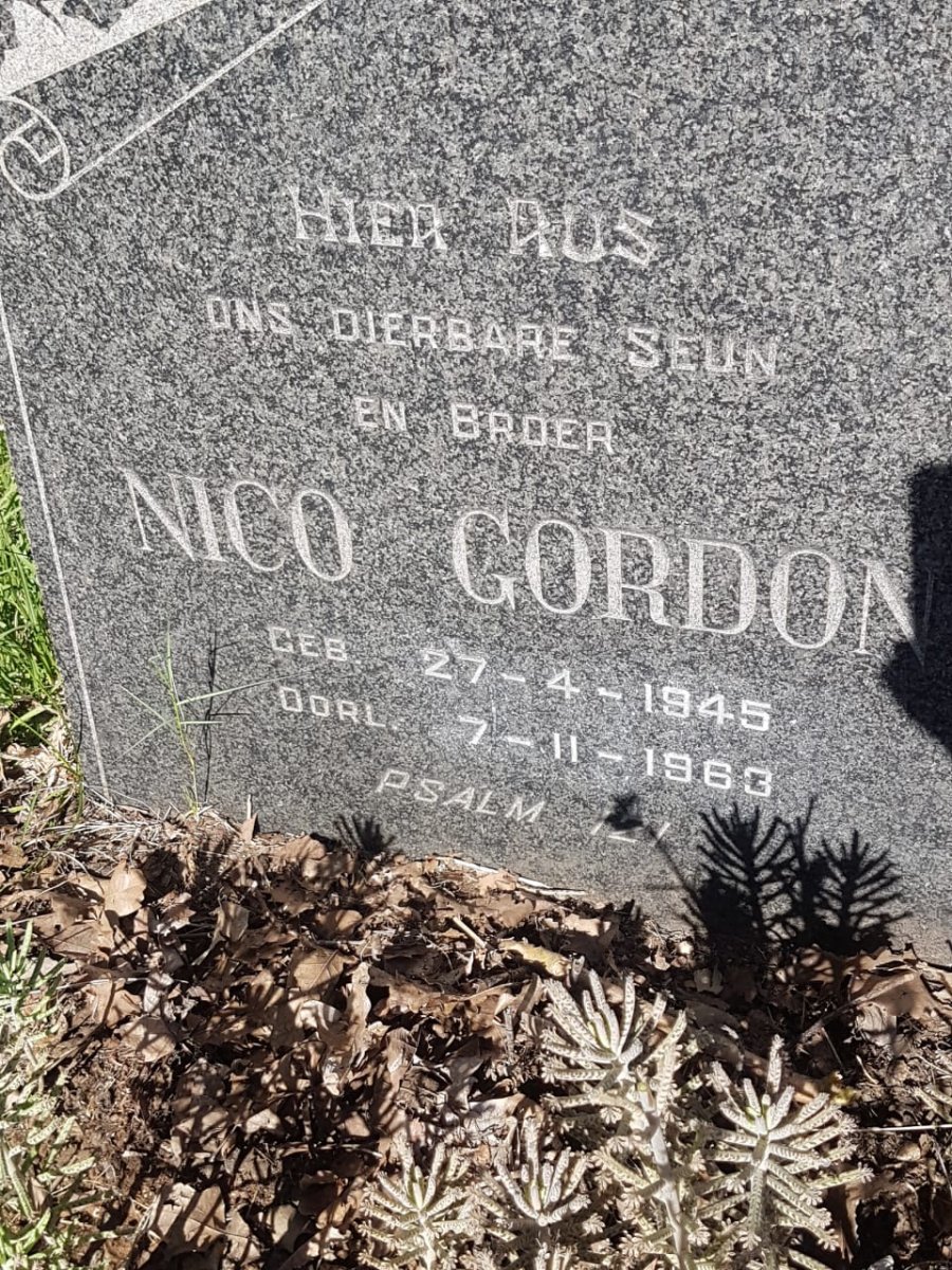 GORDON Nico 1945-1963