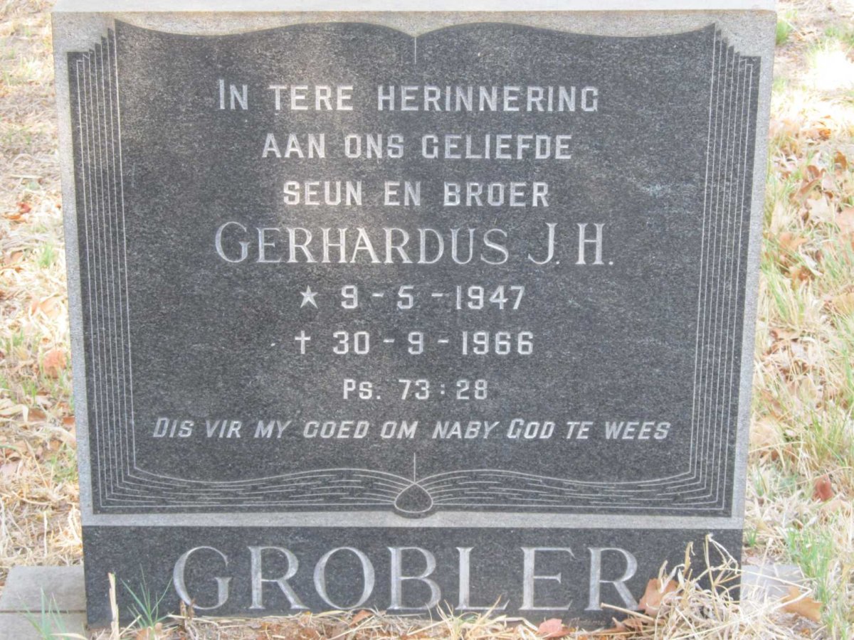 GROBLER Gerhardus J.H. 1947-1966