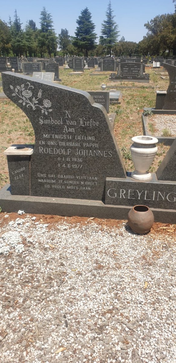 GREYLING Roedolf Johannes 1936-1977