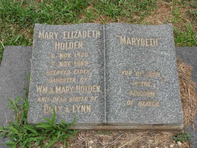 HOLDEN Mary Elizabeth 1938-1949