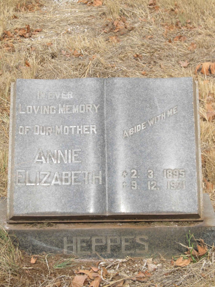 HEPPES Annie Elizabeth 1895-1971