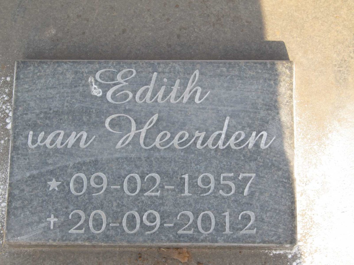 HEERDEN Edith, van 1957-2012 :: VAN HEERDEN Hanti 1978-1982