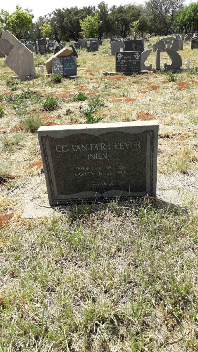 HEEVER C.G., van der 1924-1998