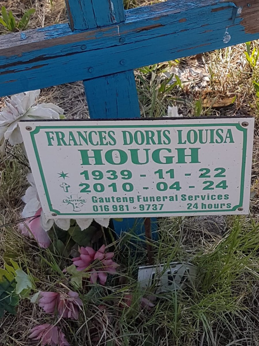 HOUGH Frances Doris Louisa 1939-2010