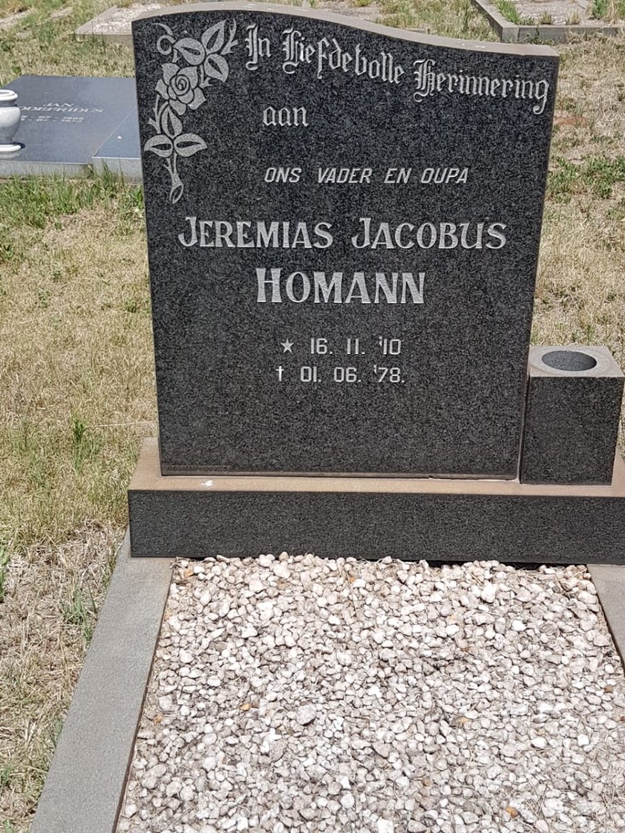 HOMANN Jeremias Jacobus 1910-1978