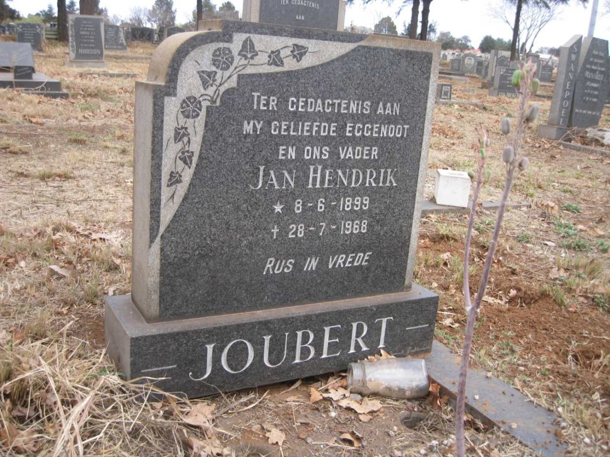 JOUBERT Jan Hendrik 1899-1968