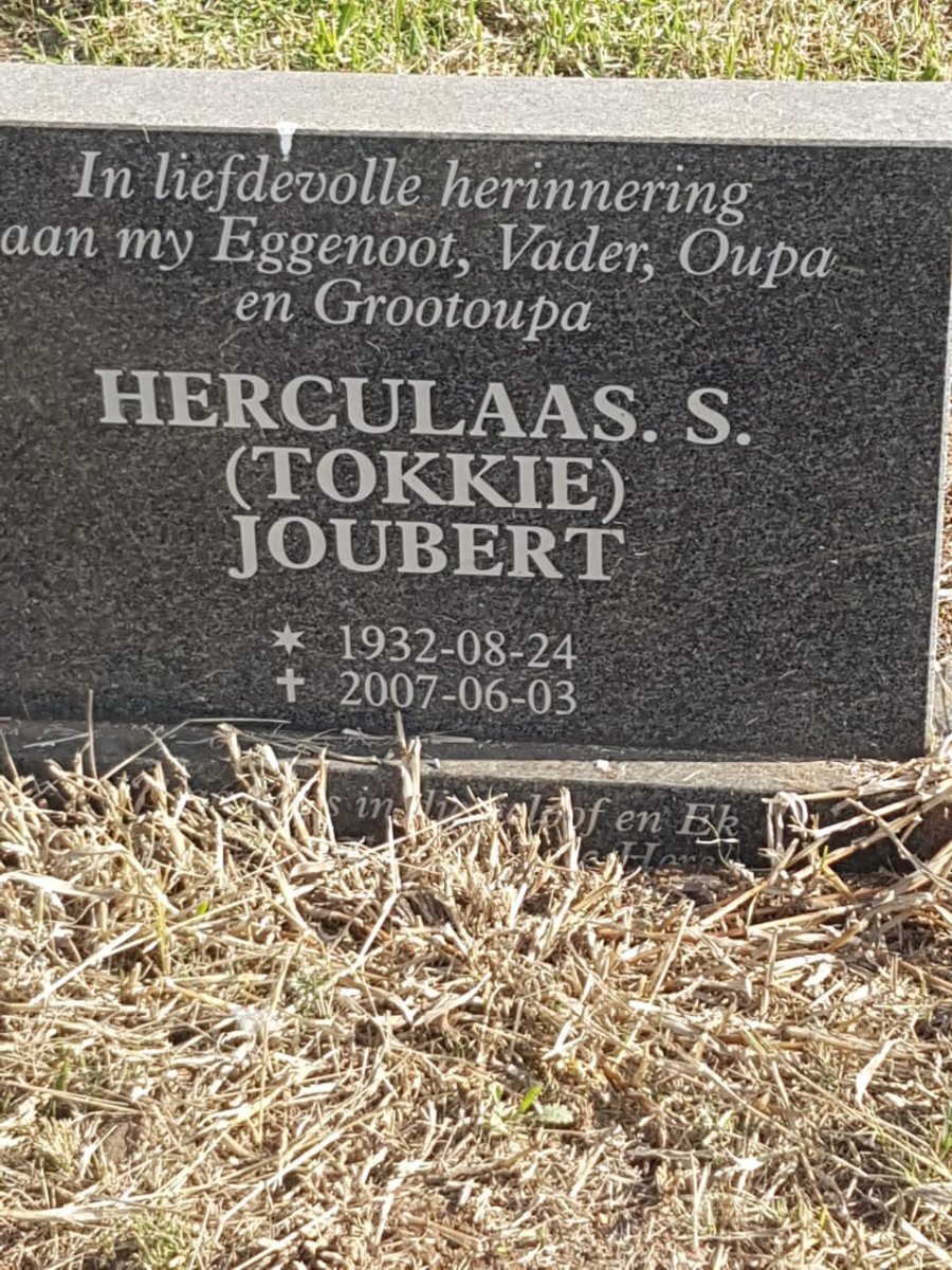 JOUBERT Herculaas S. 1932-2007