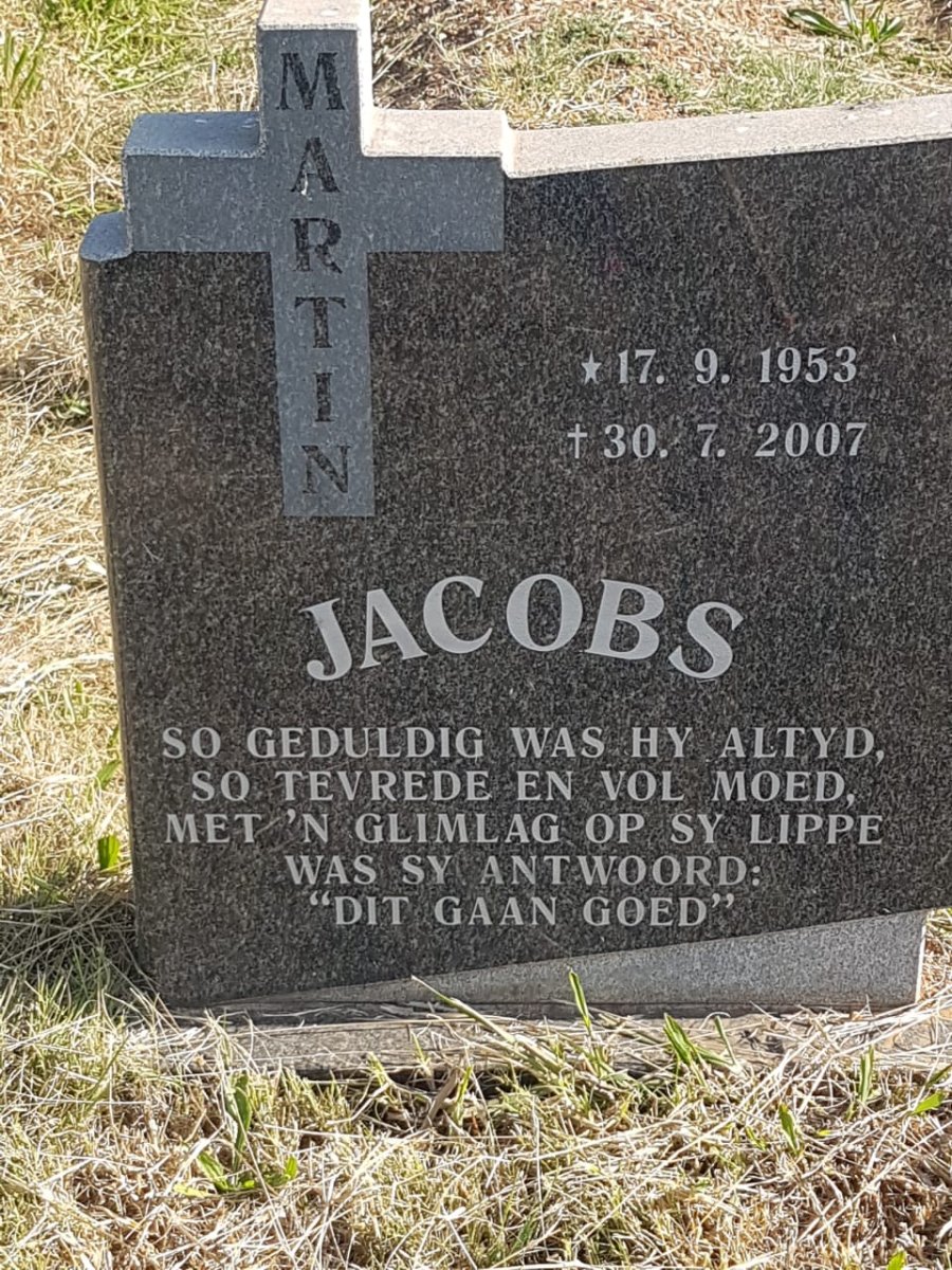 JACOBS Martin 1953-2007