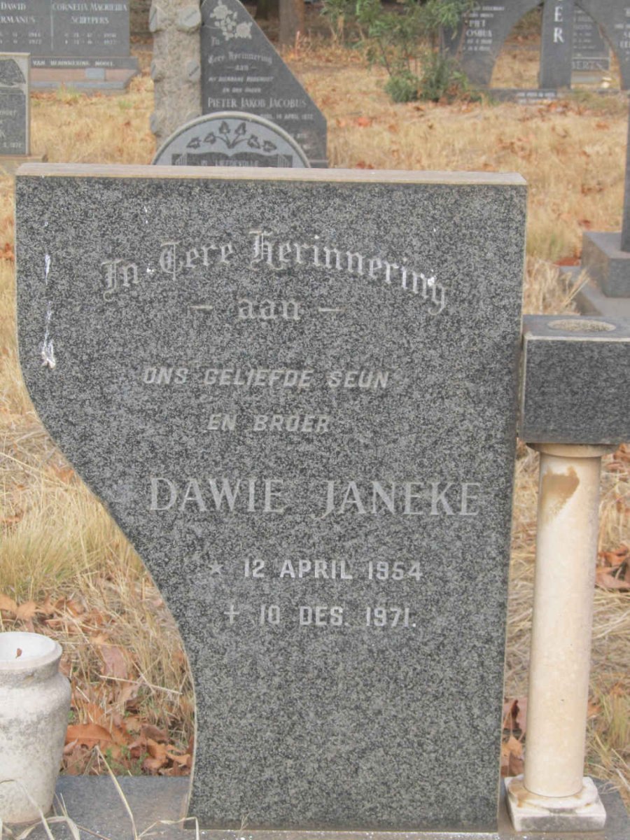 JANEKE Dawie 1954-1971