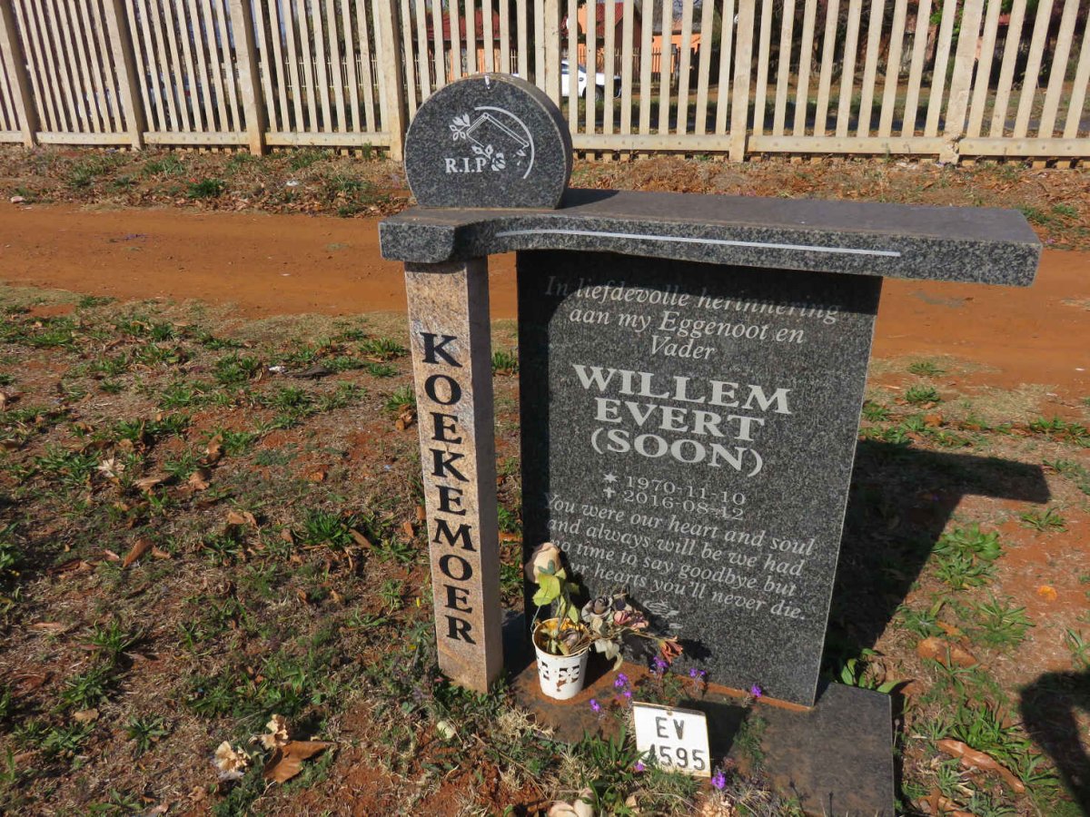 KOEKEMOER Willem Evert 1970-2016