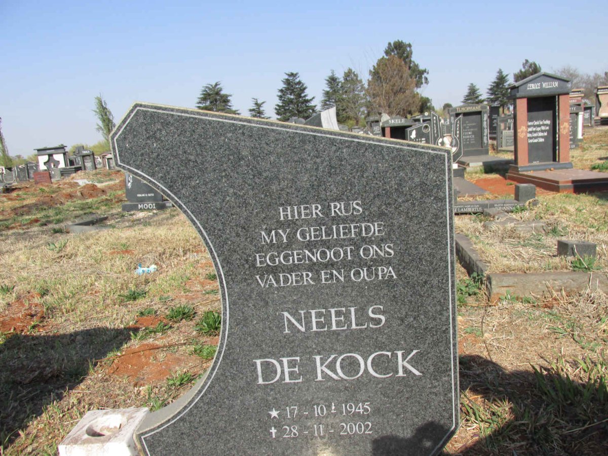 KOCK Neels, de 1945-2002