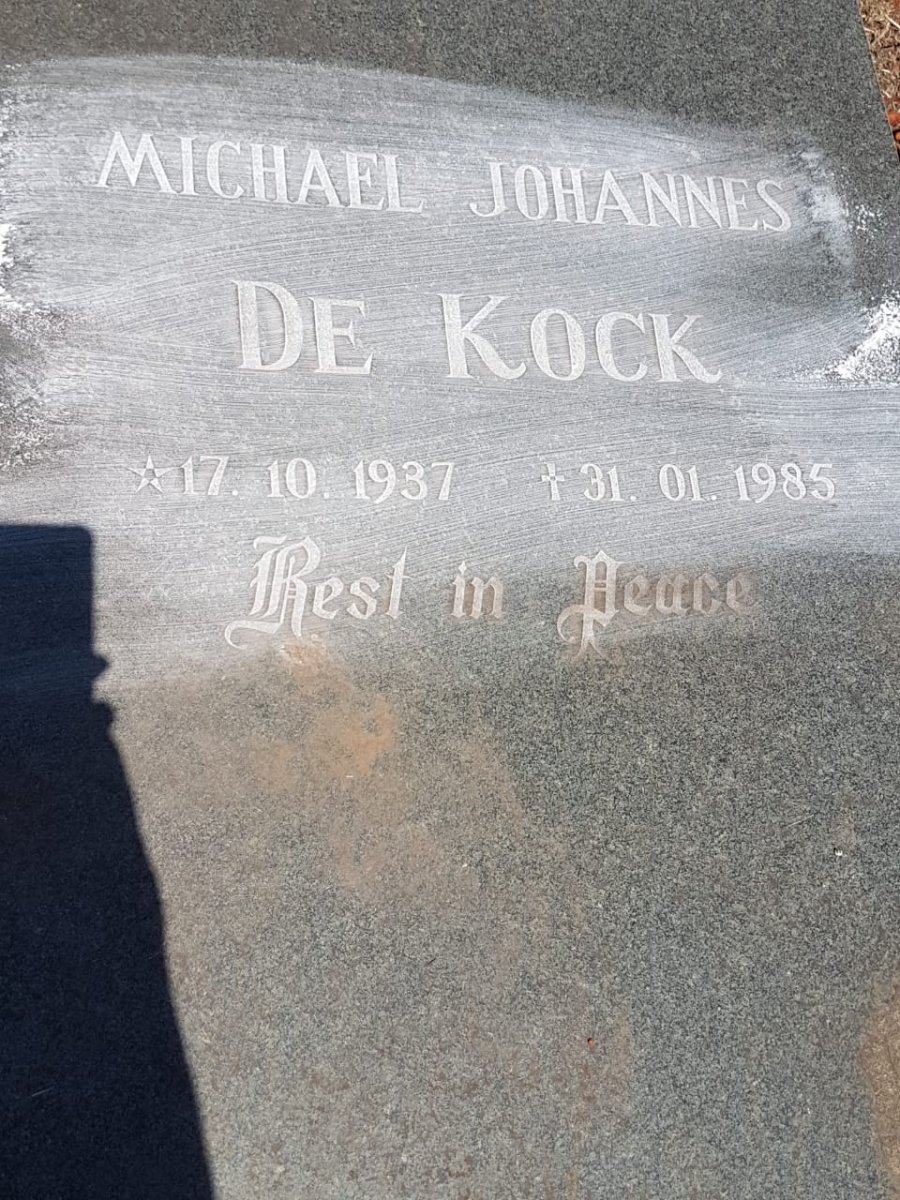 KOCK Michael Johannes, de 1937-1985