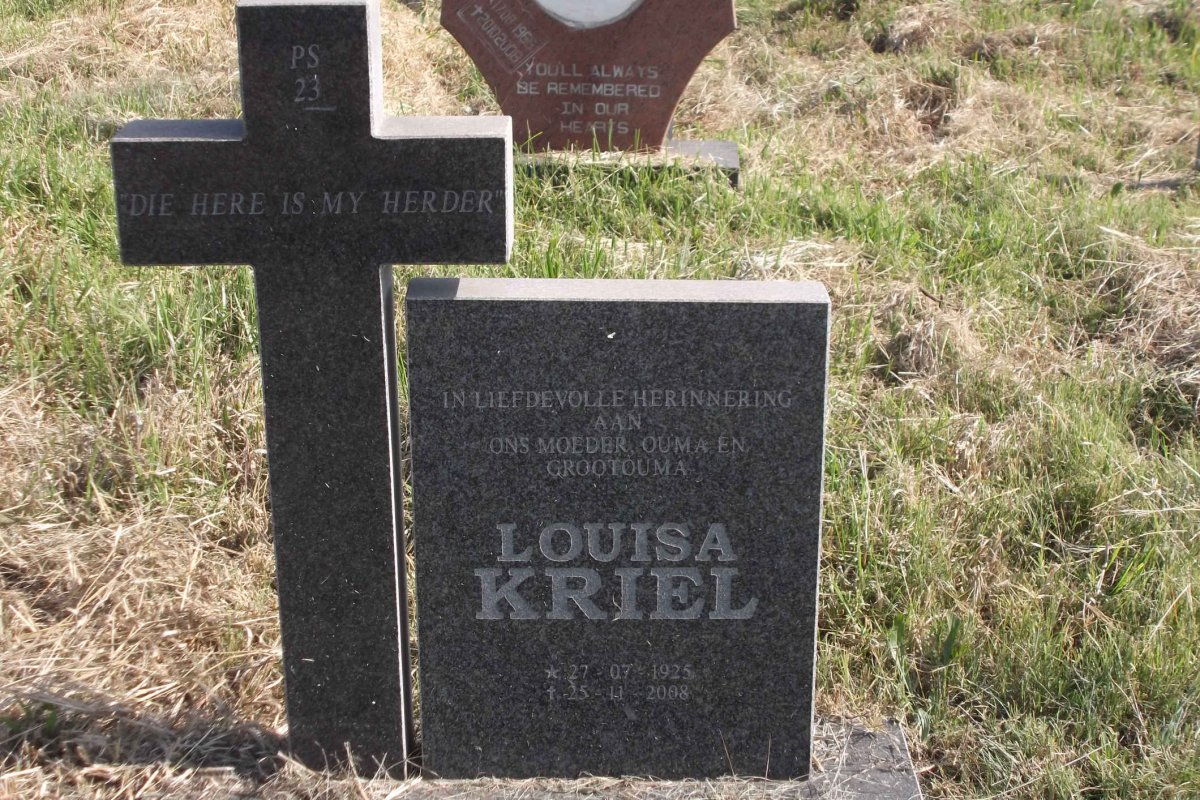 KRIEL Louisa 1925-2008