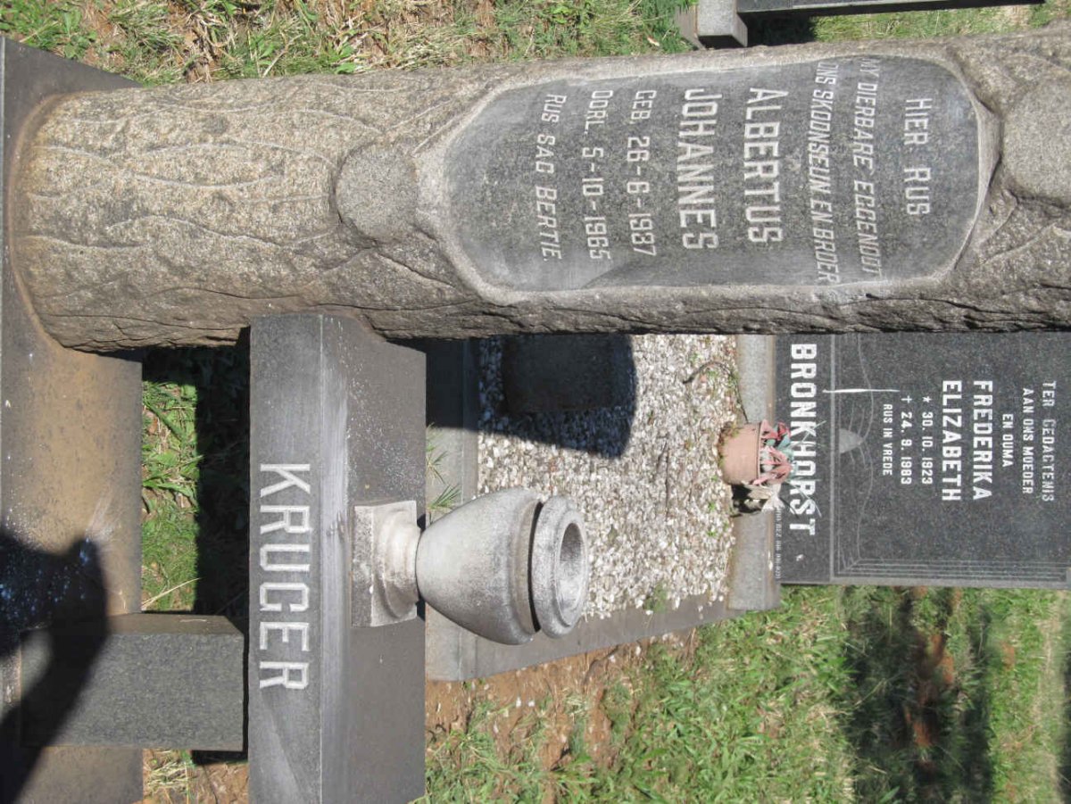 KRUGER Albertus Johannes 1937-1965