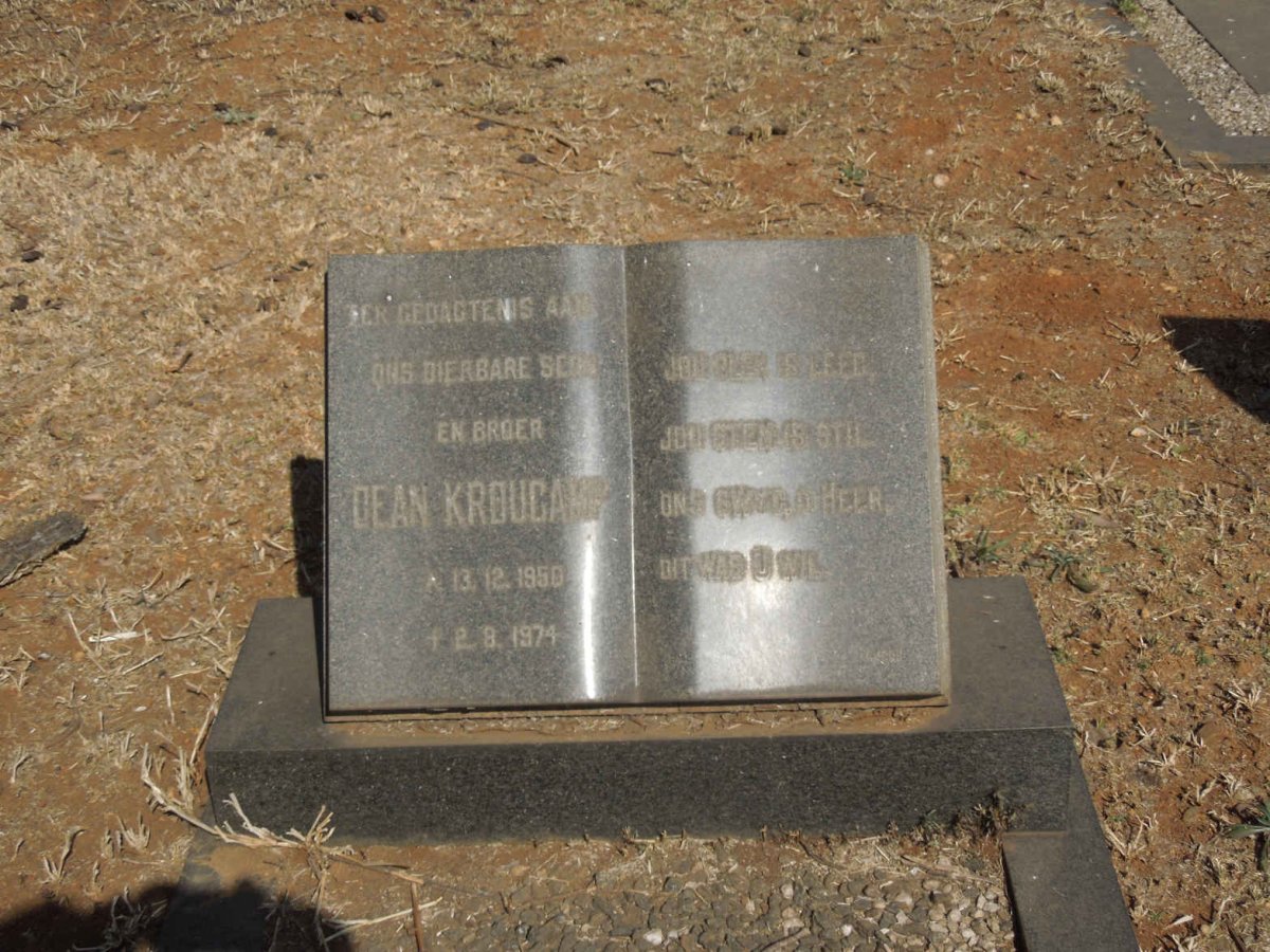 KROUCAMP Dean 1950-1974