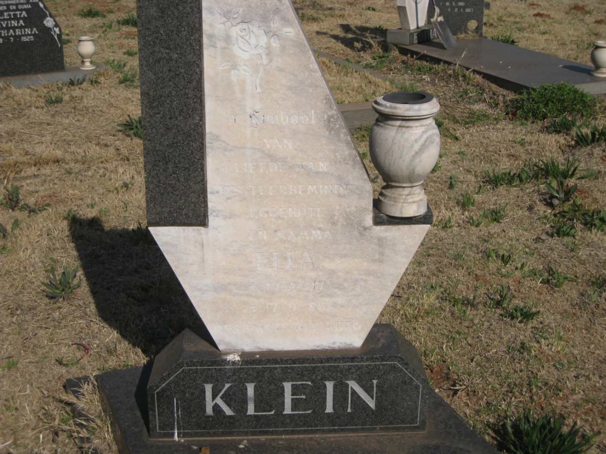KLEIN Ella 1947-1985