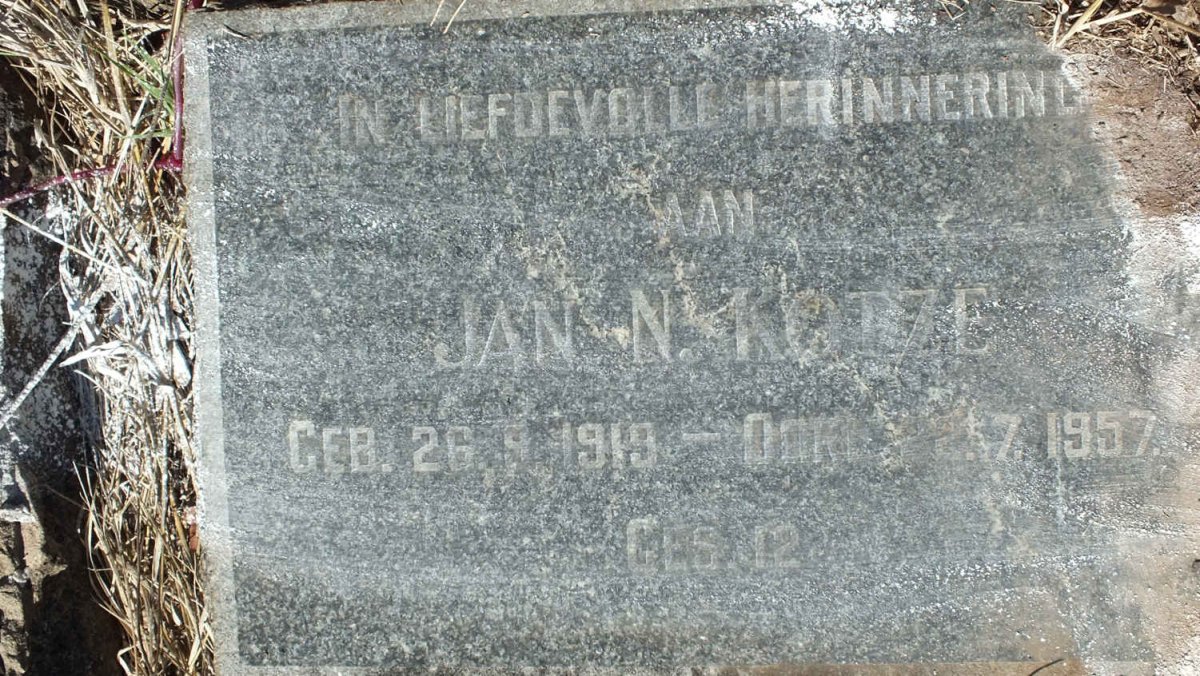 KOTZE Jan N. 1919-1957