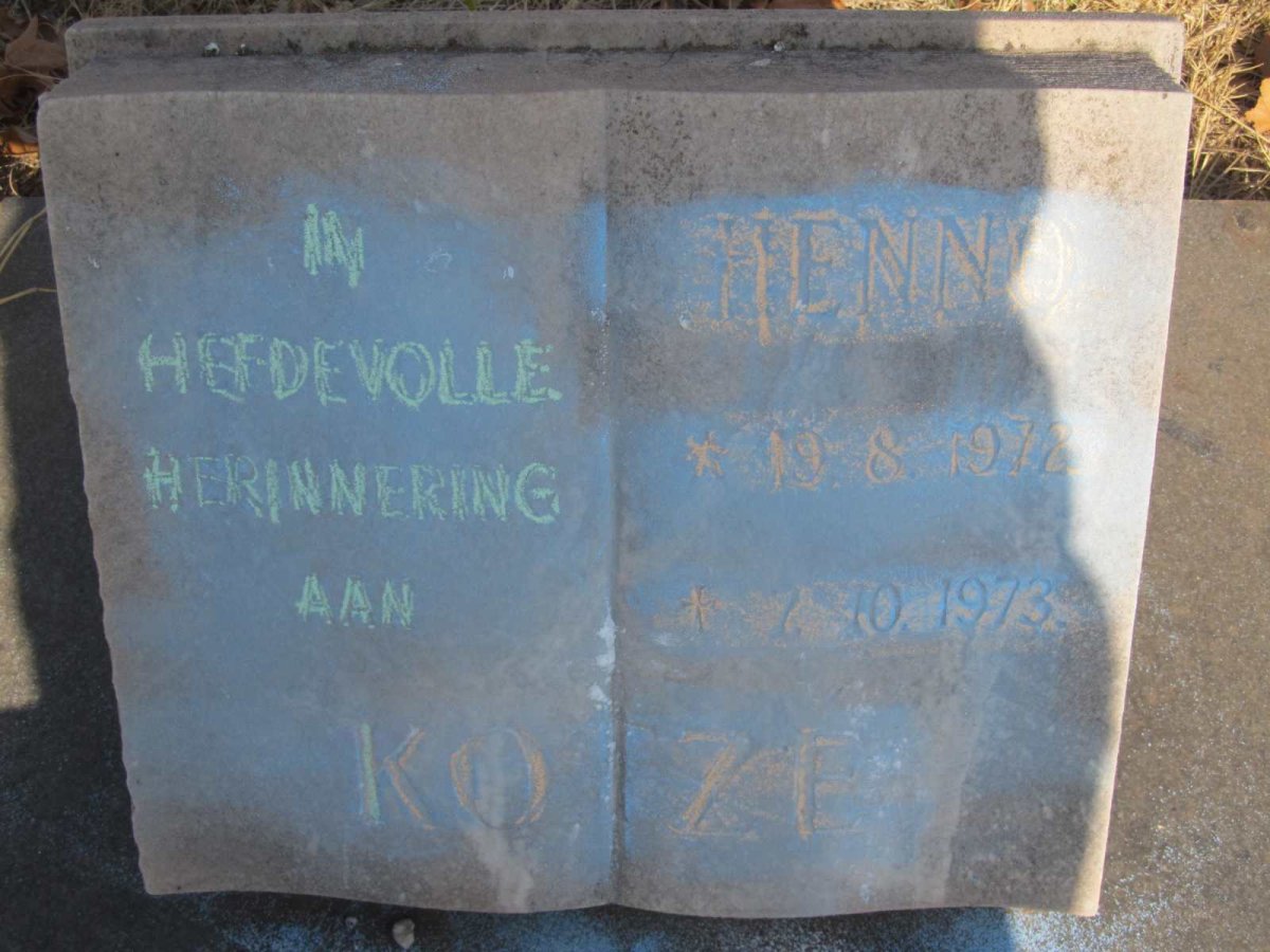 KOTZE Henno 1972-1973