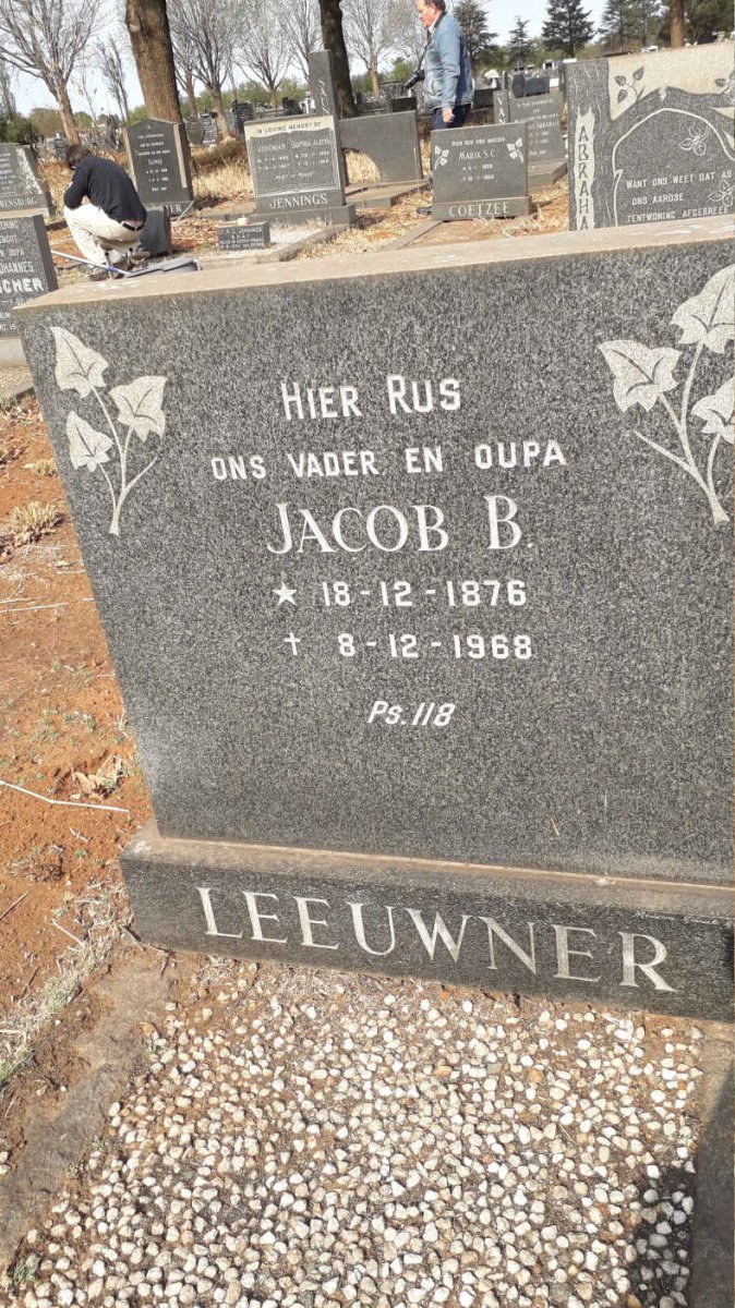 LEEUWNER Jacob B. 1876-1968