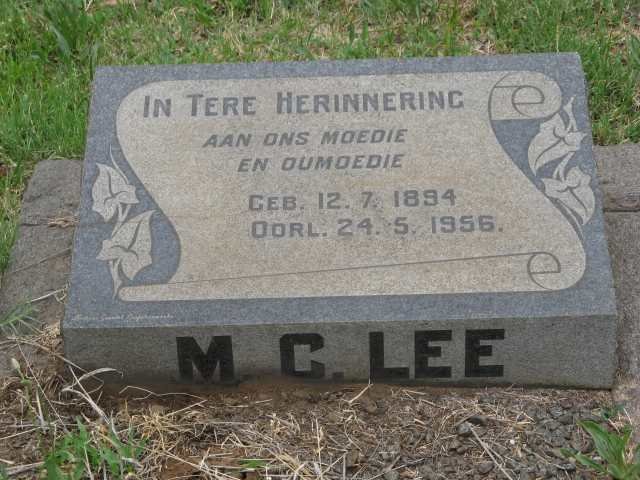 LEE M.C. 1894-1956