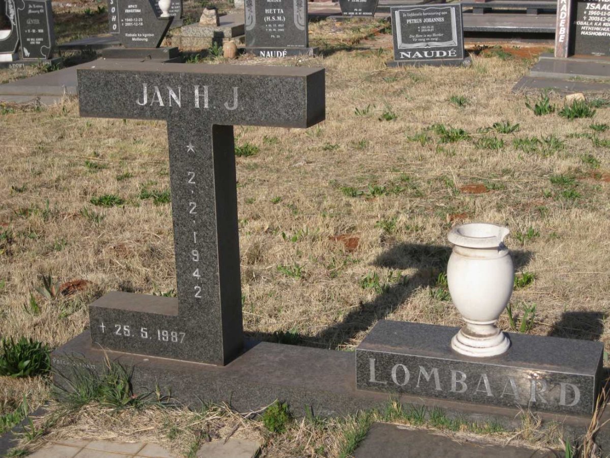 LOMBAARD Jan H.J. 1942-1987