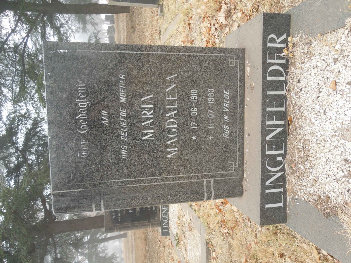LINGENFELDER Maria Magdalena 1910-1983