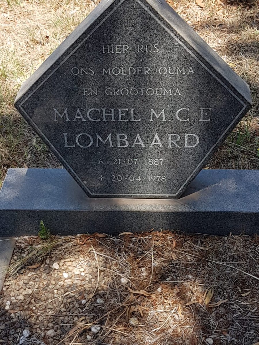 LOMBAARD Machel M.C.E. 1887-1978