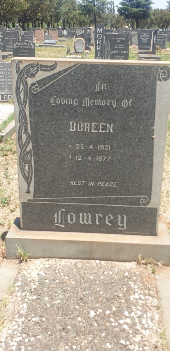 LOWREY Doreen 1921-1977