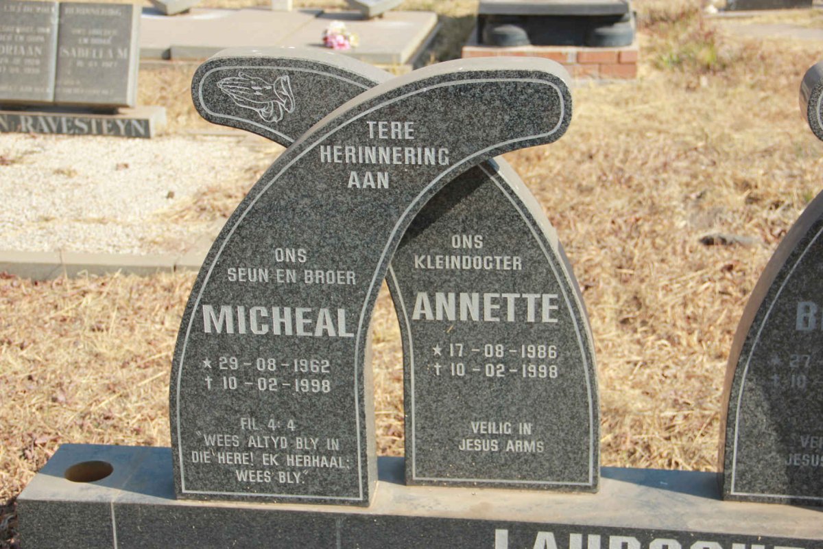LAUBSCHER Michael 1962-1998 :: LAUBSCHER Annette 1986-1998