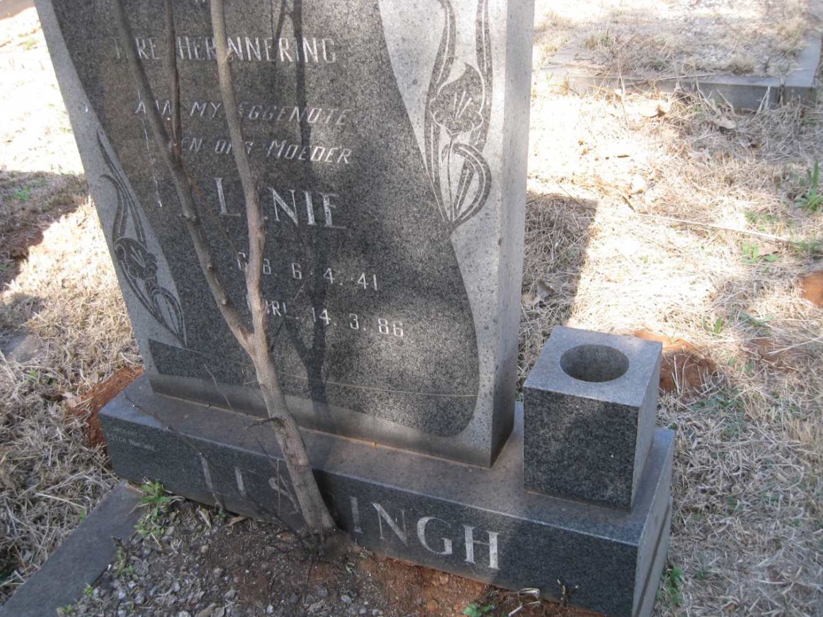 LESSINGH Lenie 1941-1986