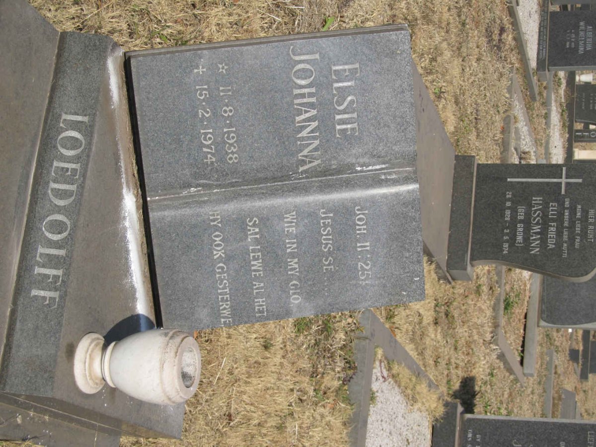 LOEDOLFF Elsie Johanna 1938-1974