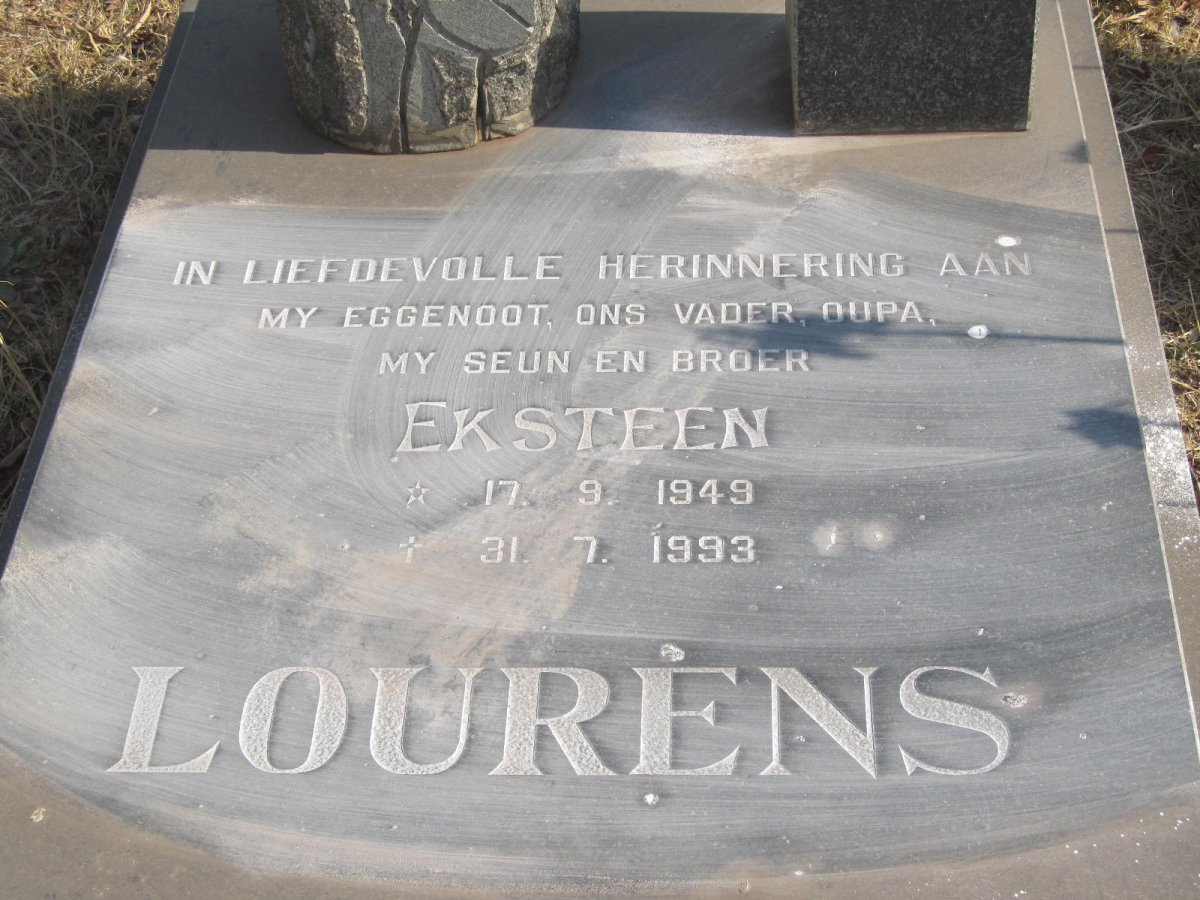 LOURENS Eksteen 1949-1993
