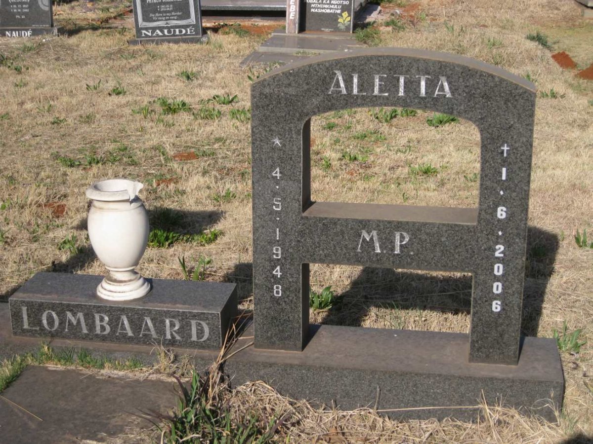 LOMBAARD Aletta M.P. 1948-2006