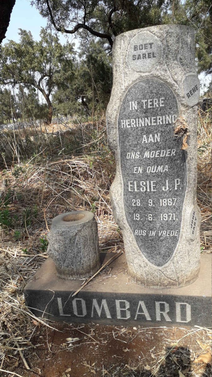 LOMBARD Elsie J.P. 1887-1971