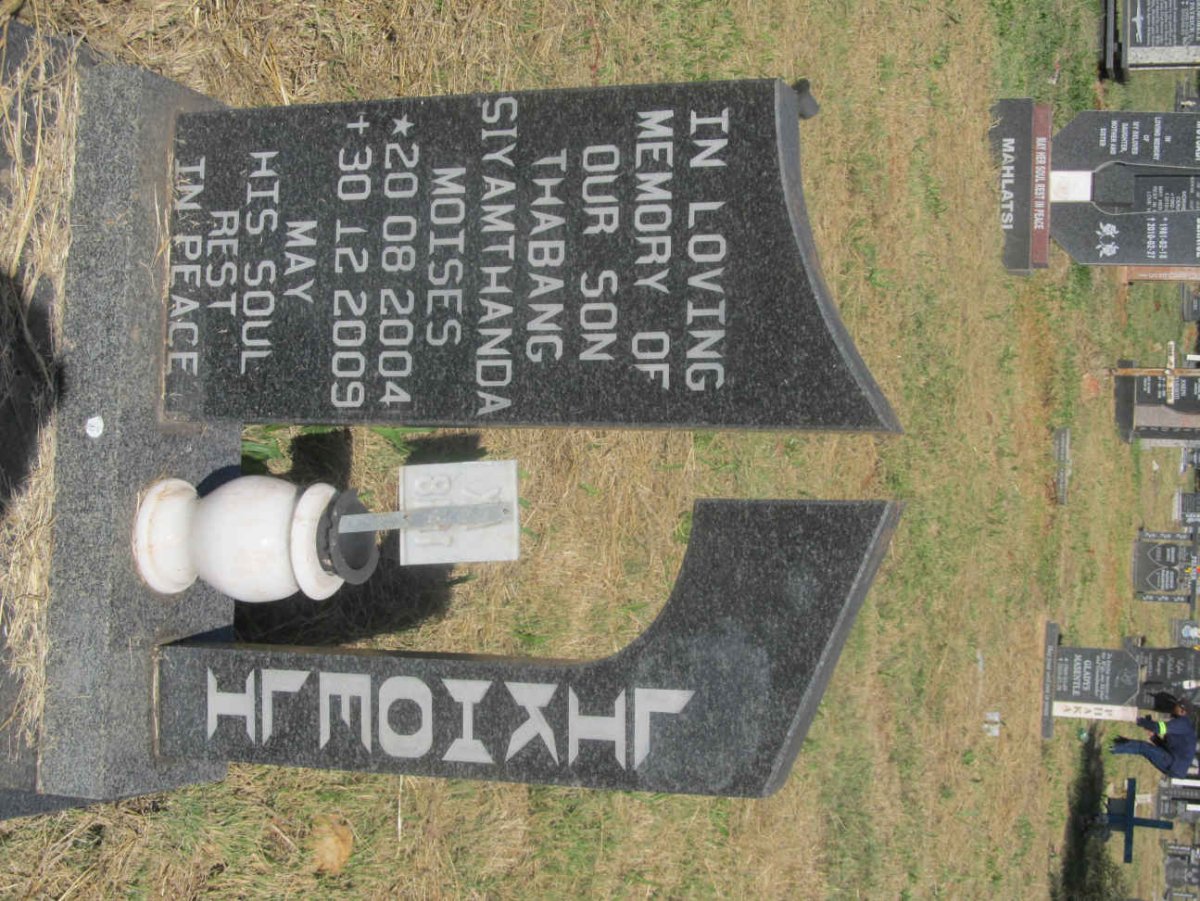 LIKHOELI Thabang Siyamthanda Moises 2004-2009