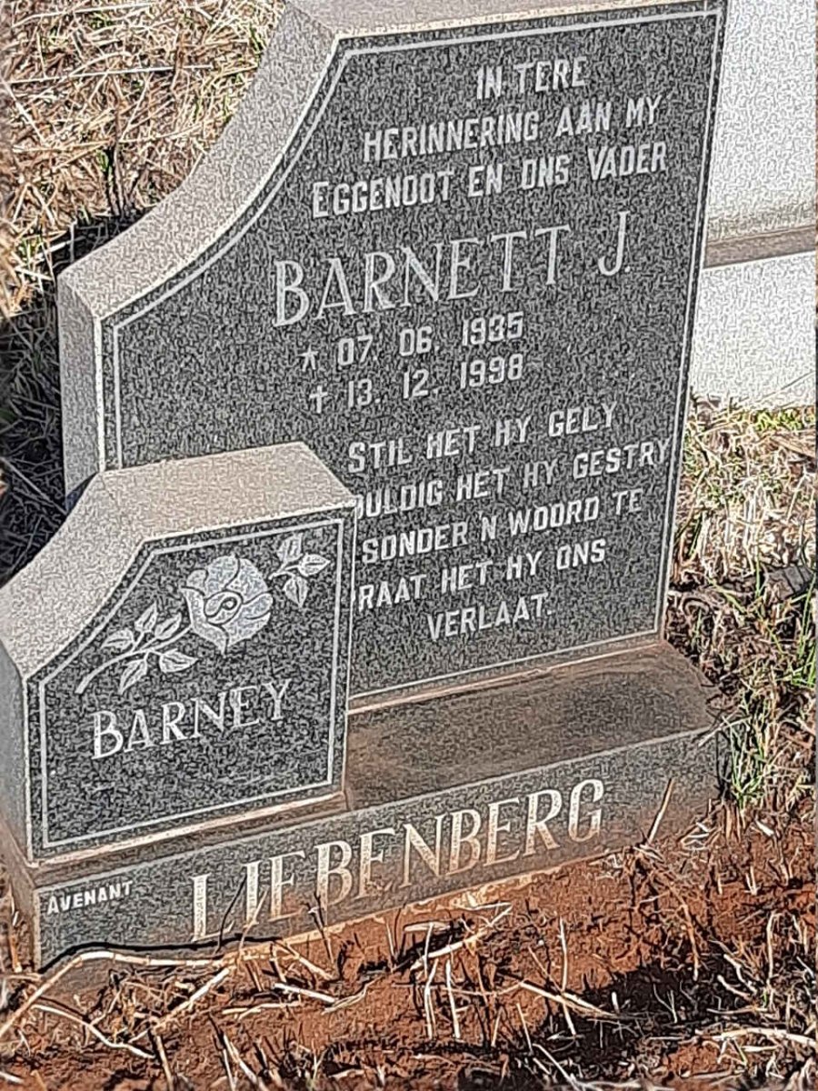 LIEBENBERG Barnett J. 1935-1998