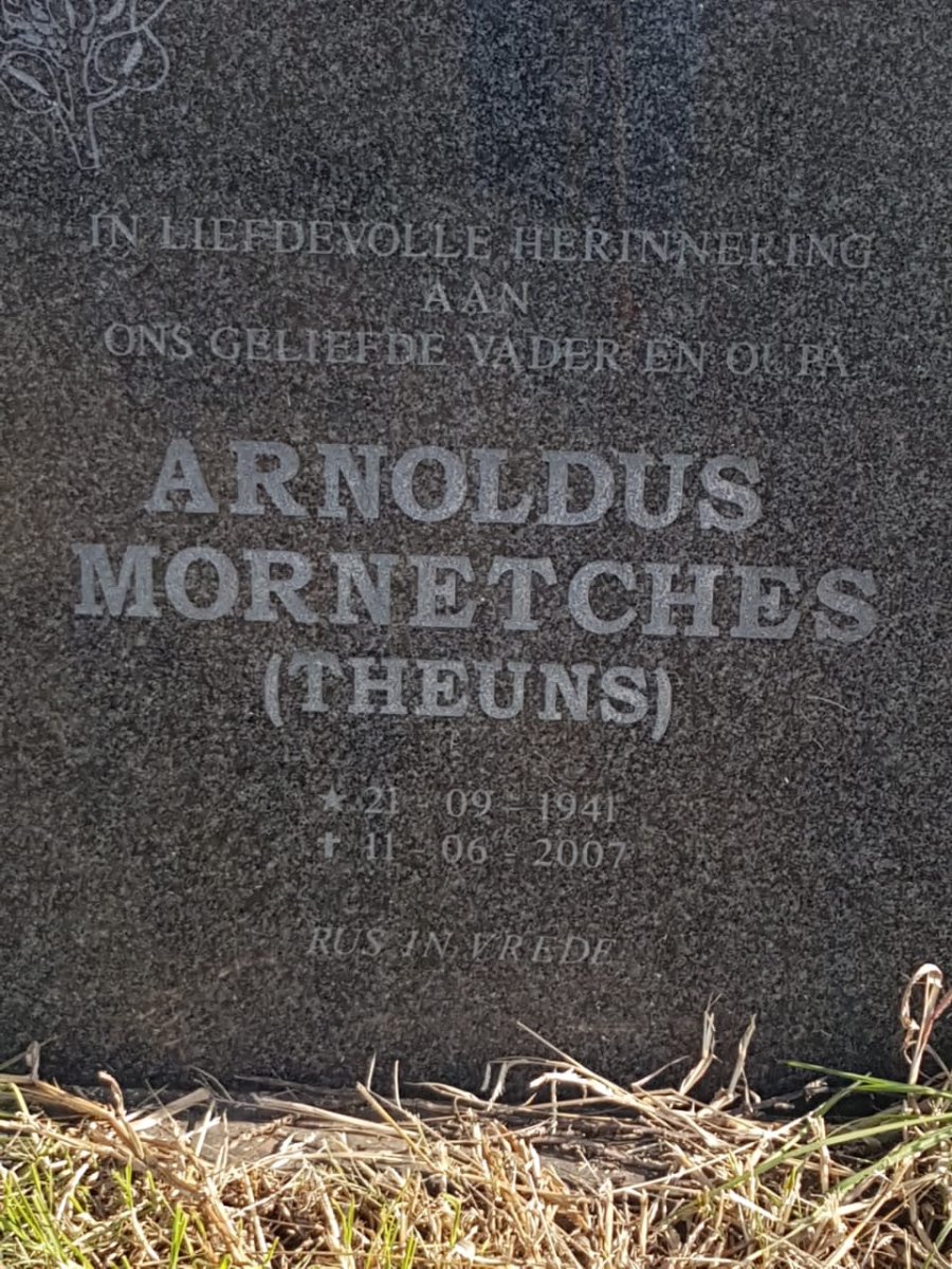 MORNETCHES Arnoldus 1941-2007