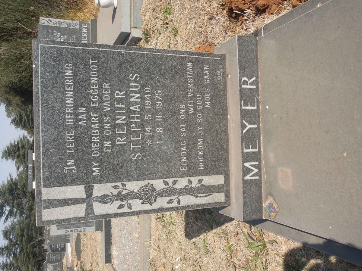 MEYER Renier Stephanus 1940-1975