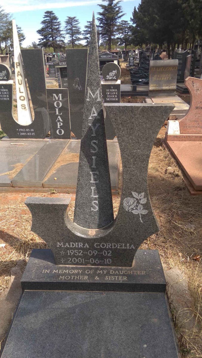 MAYSIELS Madira Cordelia 1952-2001