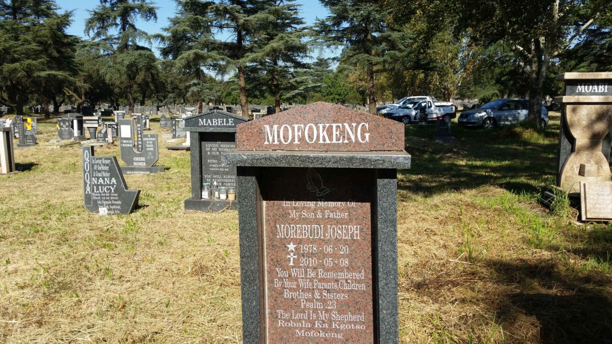 MOFOKENG Morebudi Joseph 1978-2010