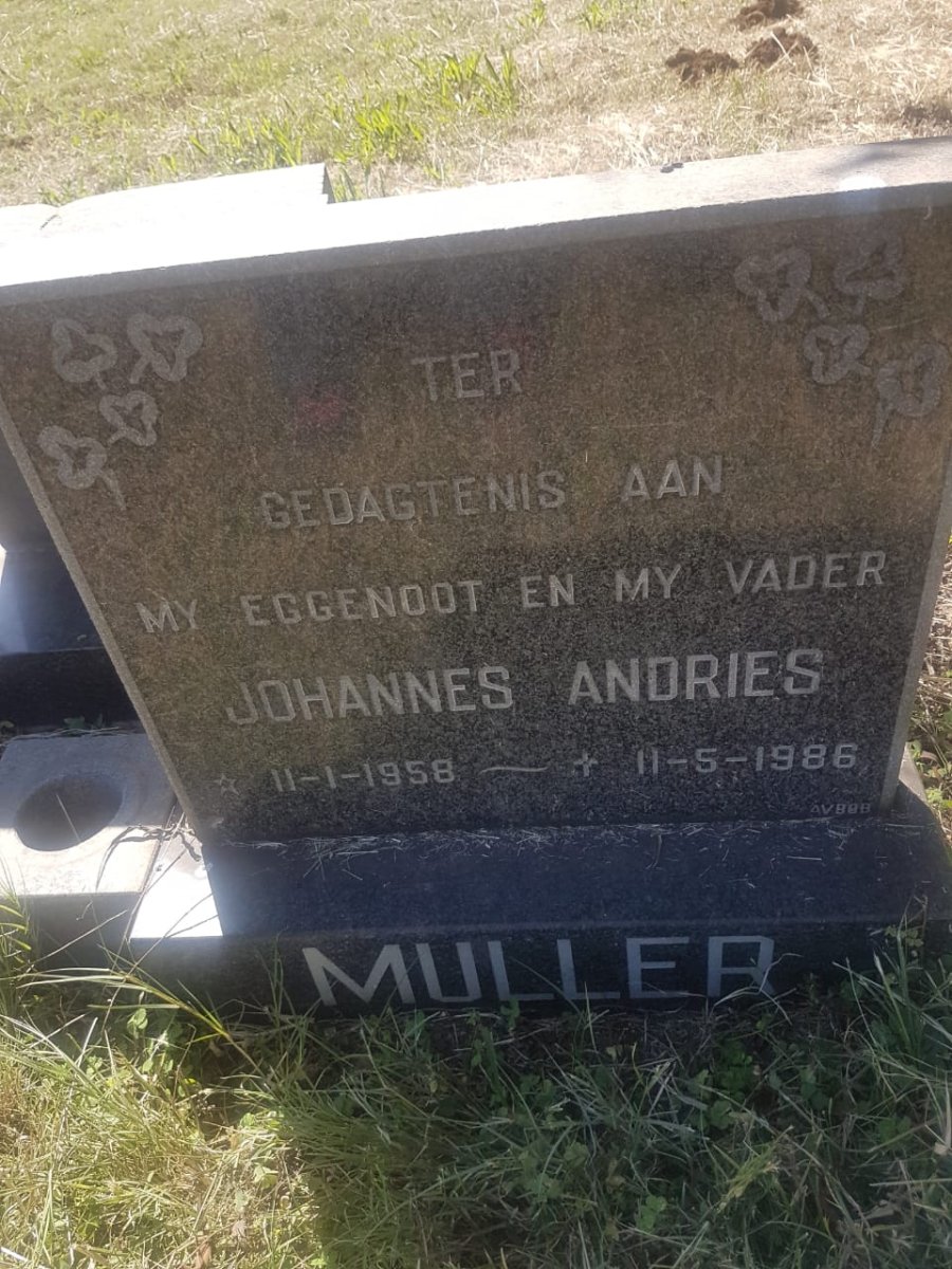 MULLER Johannes Andries 1958-1986