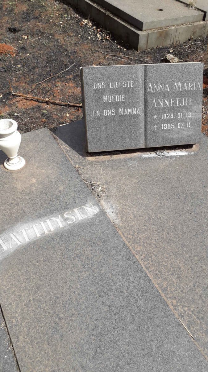 MATTHYSEN Anna Maria Annettjie 1928-1985