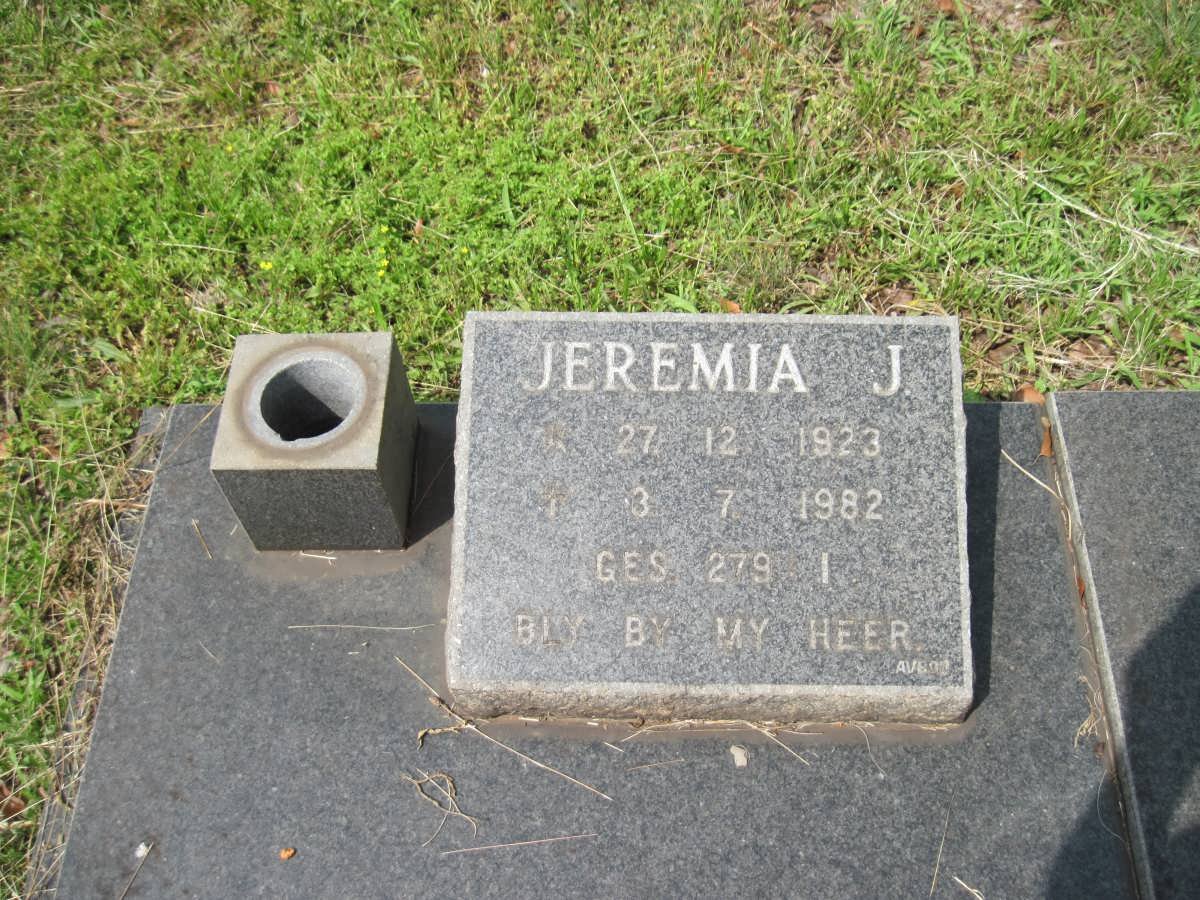 MCDONALD Jeremia J. 1923-1982
