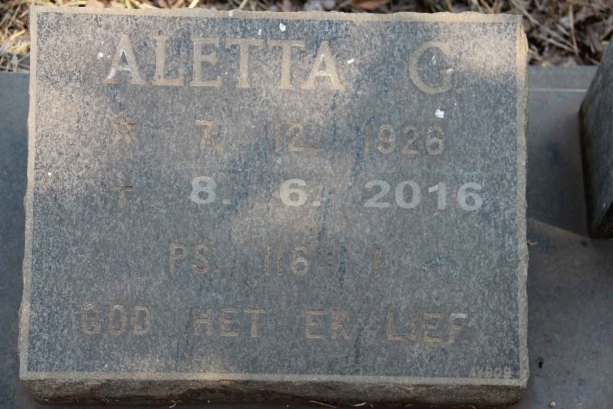 MCDONALD Aletta G. 1926-2016