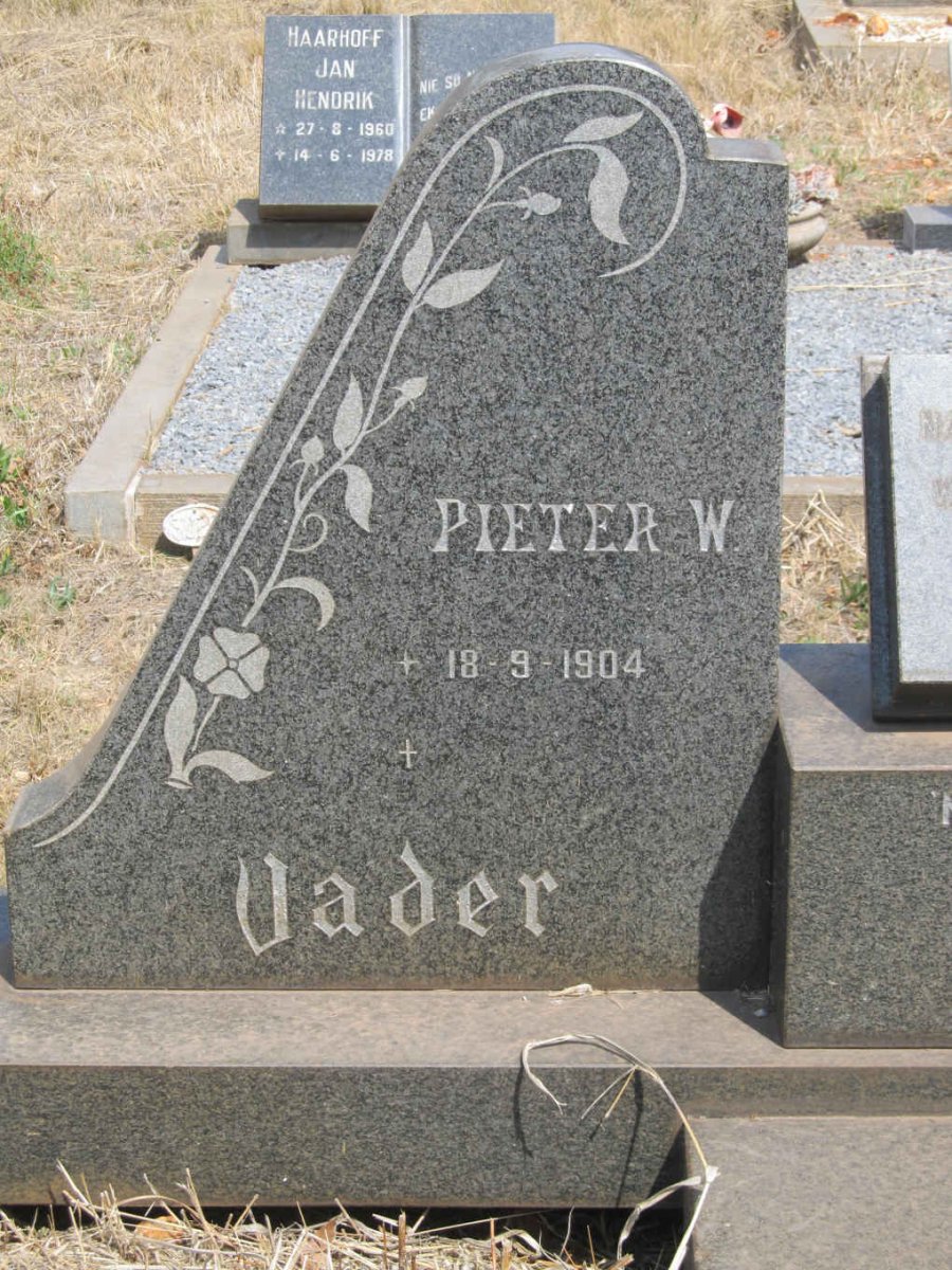 MULLER Pieter W. 1904- &amp; Sarah J. 1908-1978