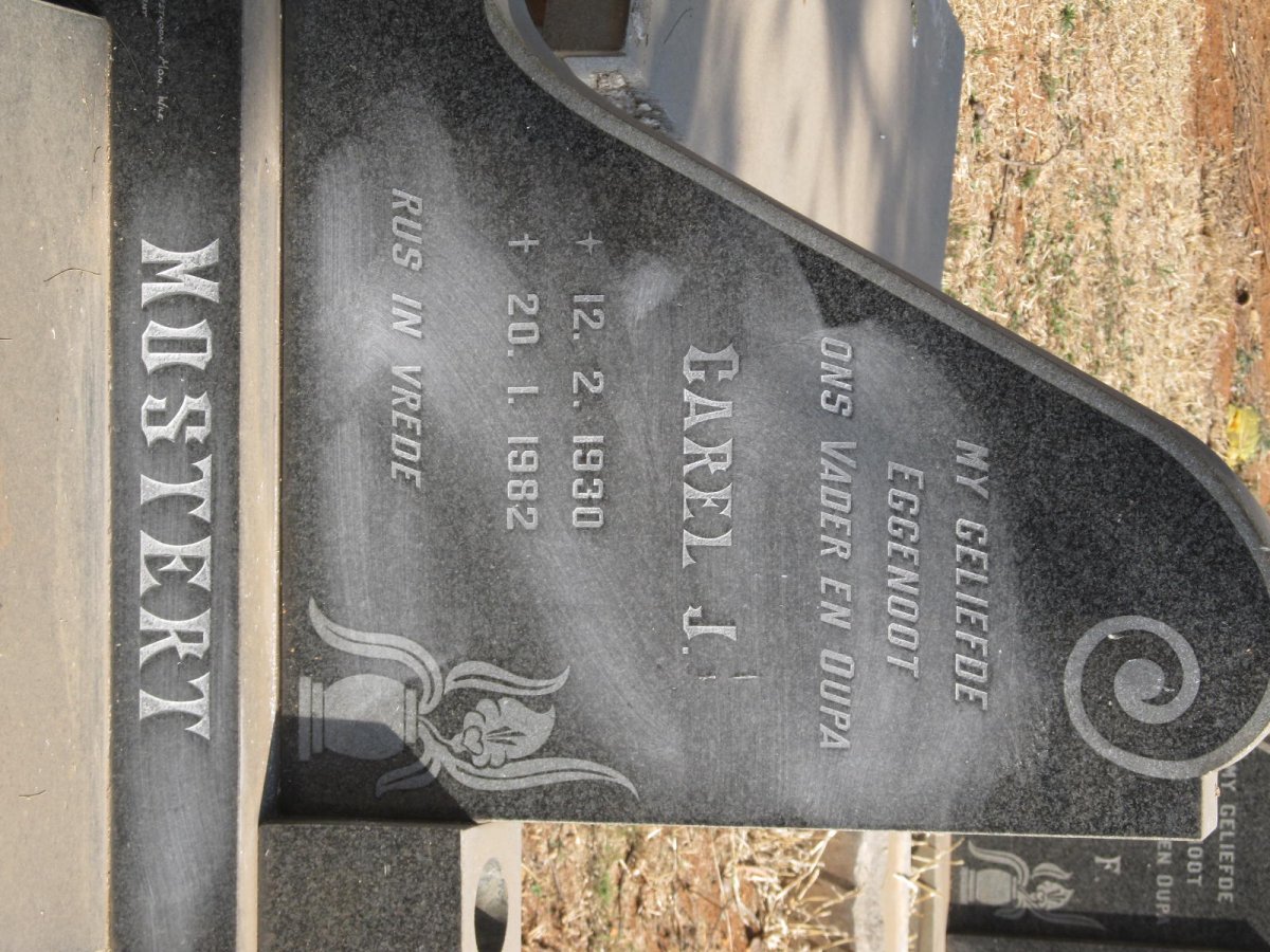 MOSTERT Carel J. 1930-1982