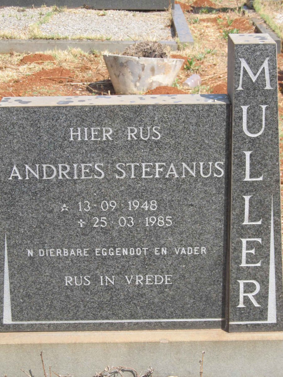 MULLER Andries Stefanus 1948-1985