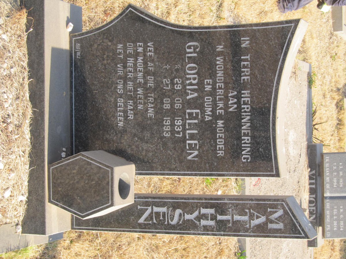 MATTHYSEN Gloria Ellen 1937-1993