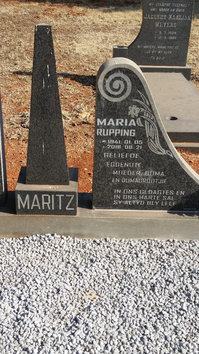 MARITZ Maria Rupping 1941-2018
